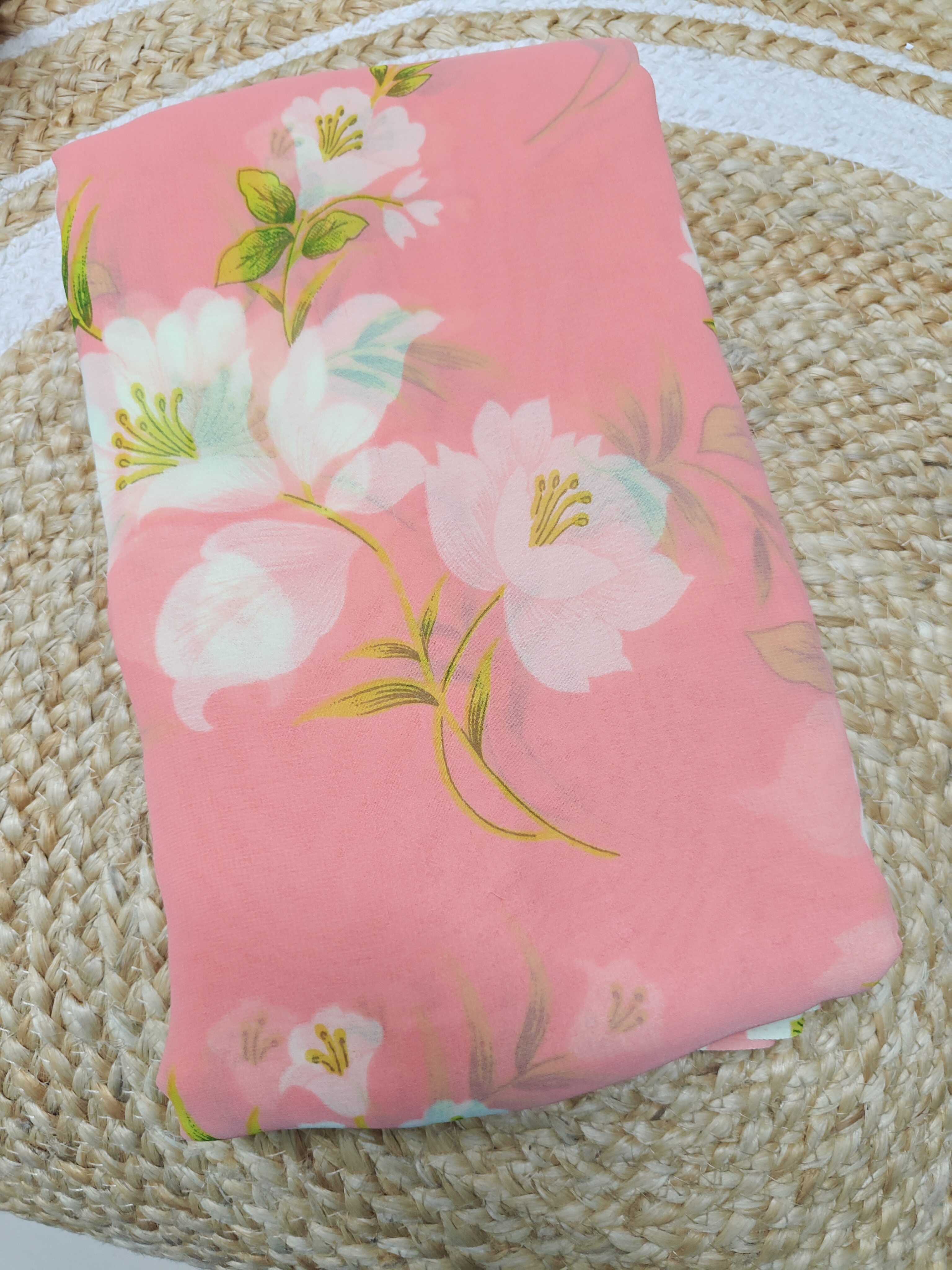 Blush Blossom Junnu Mukka Saree