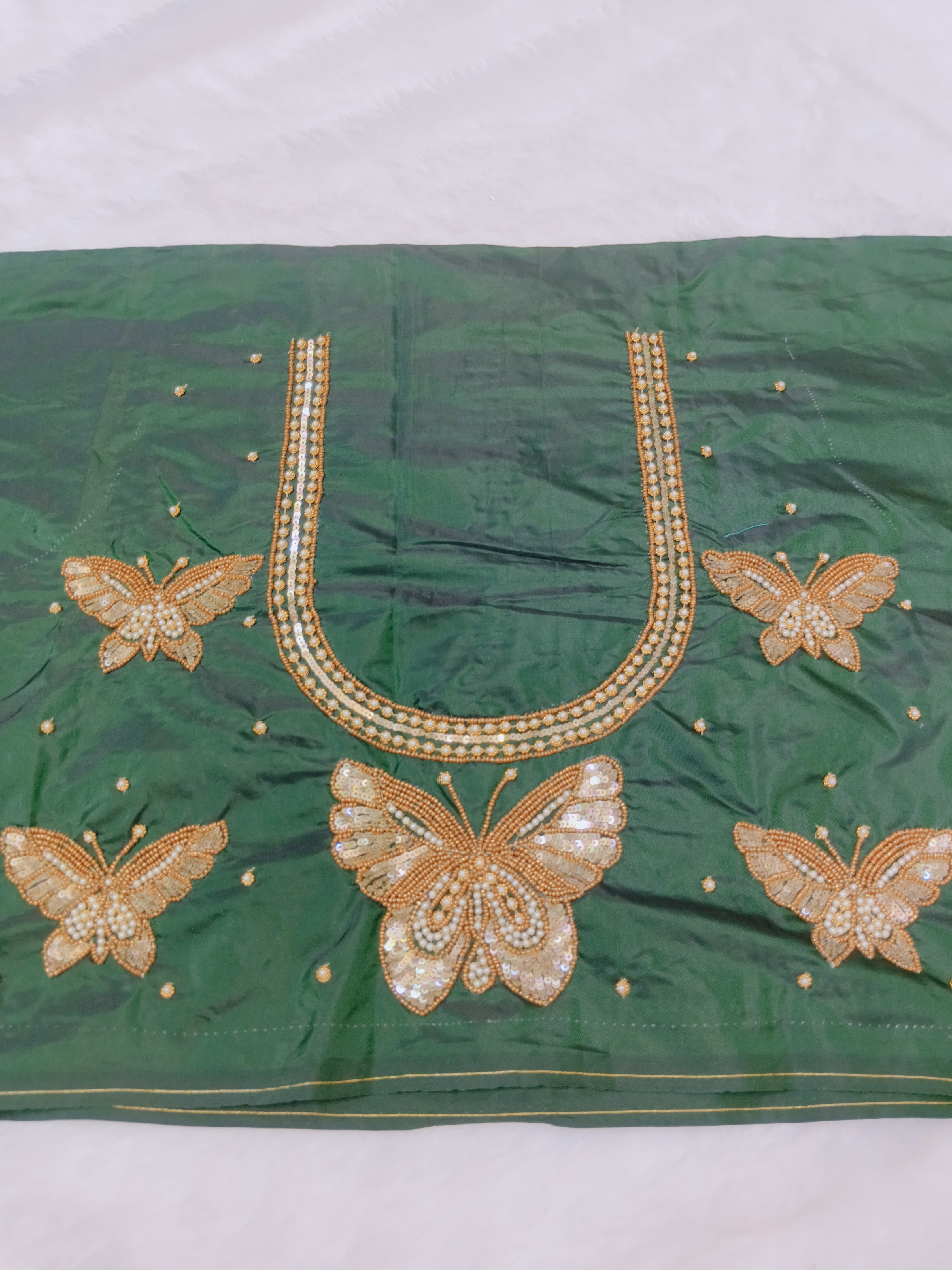 Green Butterfly Blouse