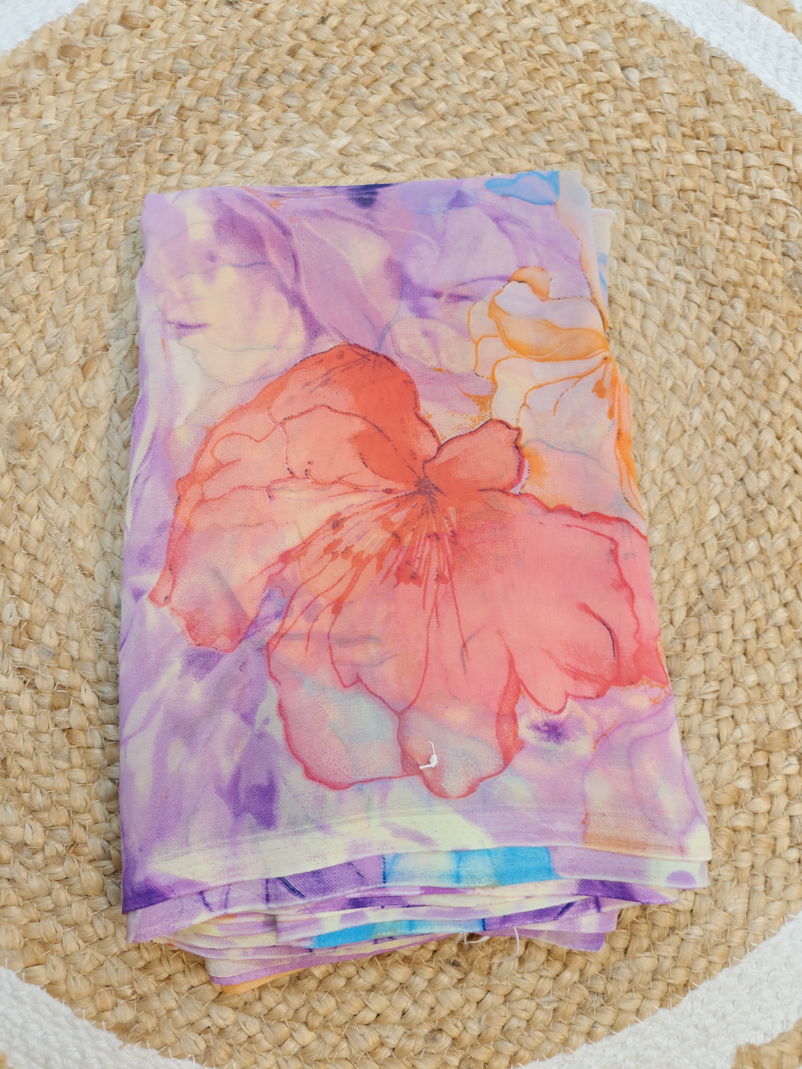 Lavender Bloom Junnu Mukka Saree
