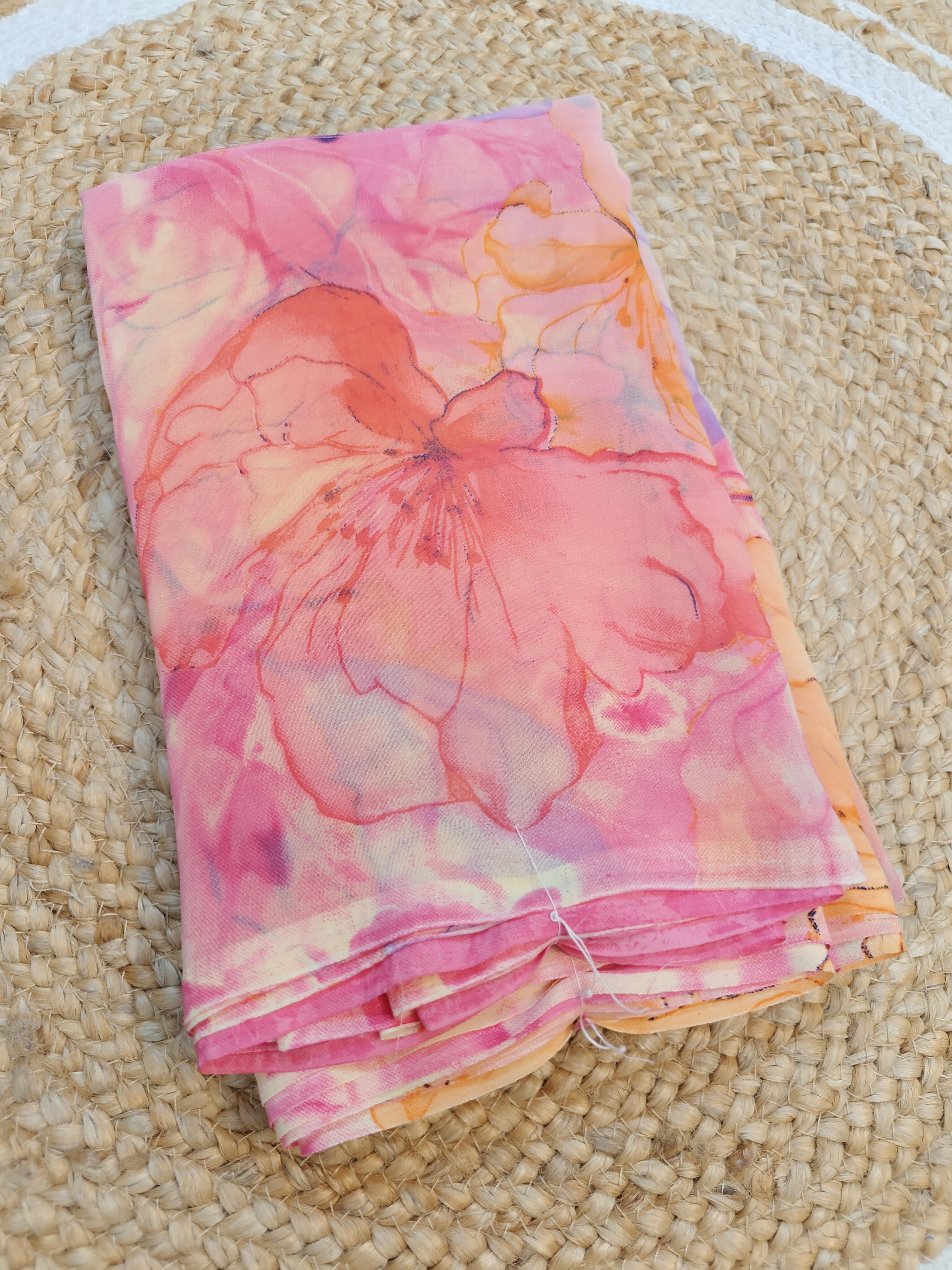 Pink Junnumukka Saree